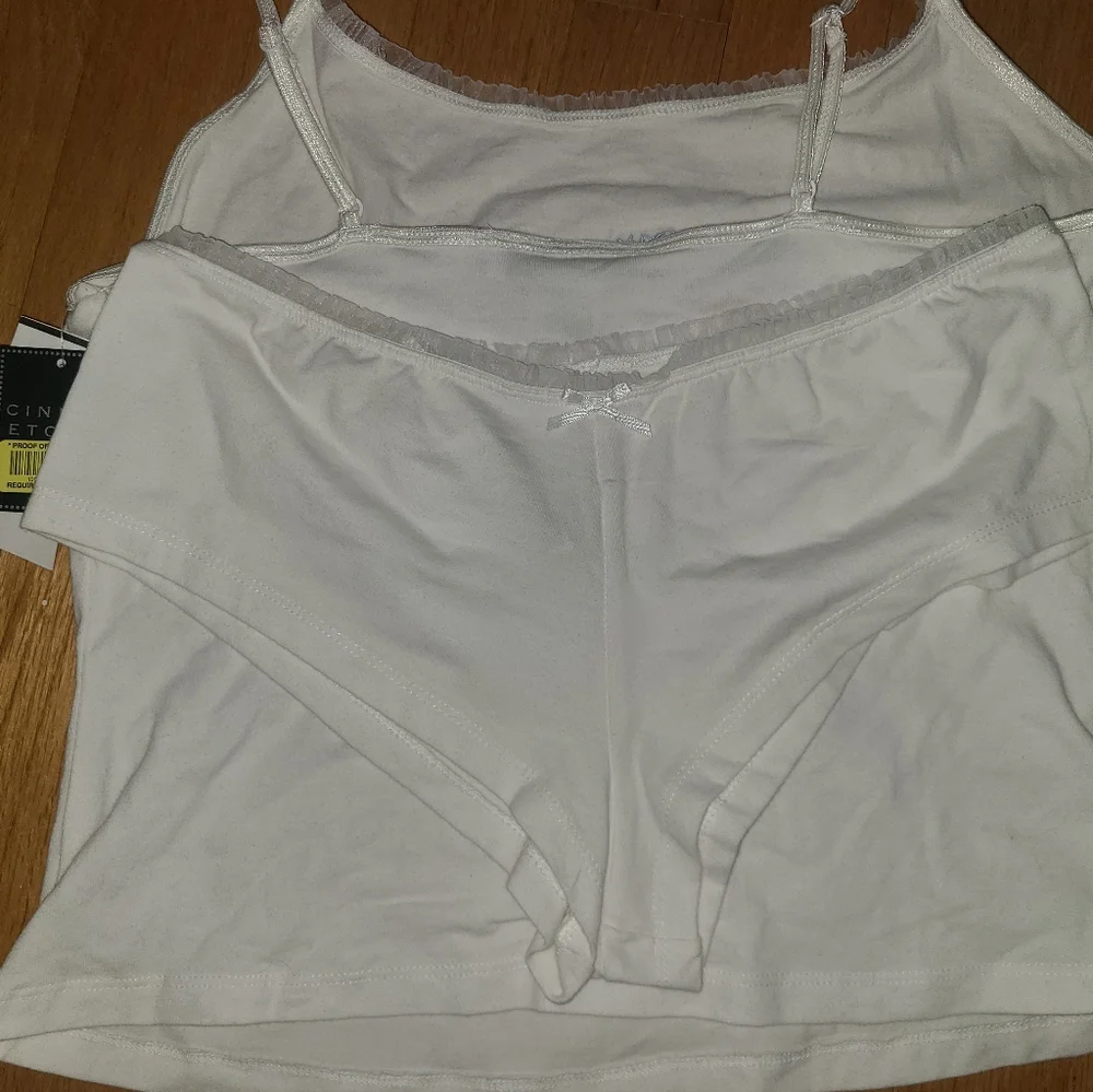 Cinema Etoile Bridal Set Cami & Boyshort Size M Medium Bride Wedding Ruffle NWT - Picture 16 of 16